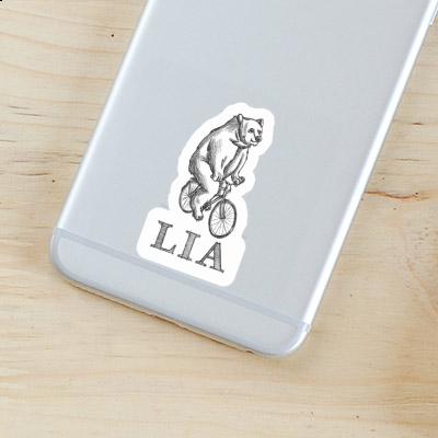 Lia Sticker Bicycle rider Laptop Image