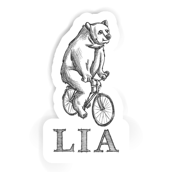 Lia Sticker Bicycle rider Notebook Image