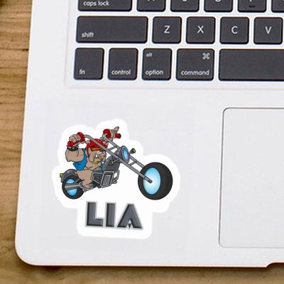 Biker Sticker Lia Notebook Image