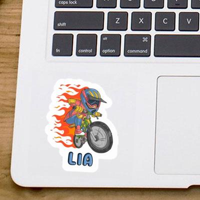 Lia Sticker Freeride Biker Laptop Image