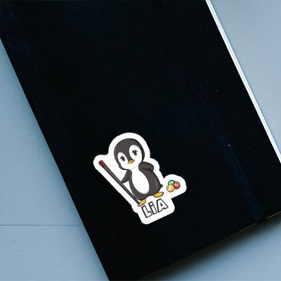 Sticker Billardspieler Lia Laptop Image