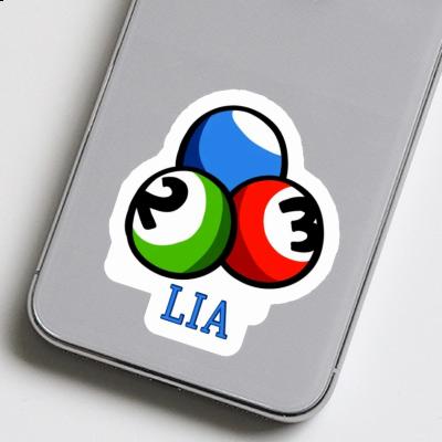 Sticker Billiard Ball Lia Laptop Image