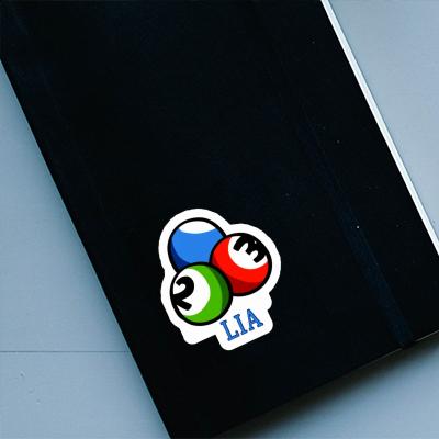 Sticker Billiard Ball Lia Laptop Image