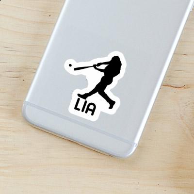 Baseball Player Sticker Lia Laptop Image