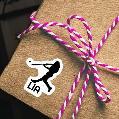 Baseball Player Sticker Lia Laptop Image