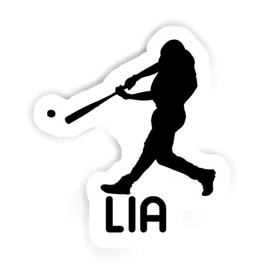 Baseball Player Sticker Lia Laptop Image