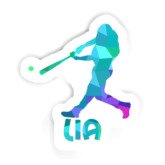 Sticker Baseball Player Lia Laptop Image