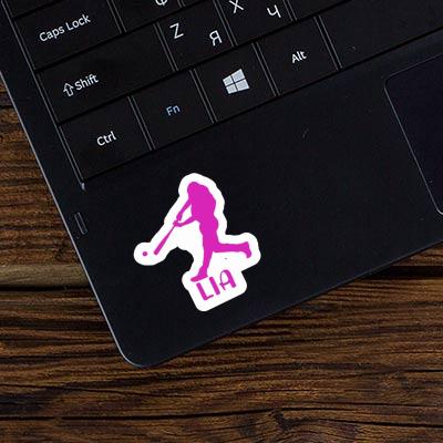 Lia Sticker Baseballspieler Laptop Image