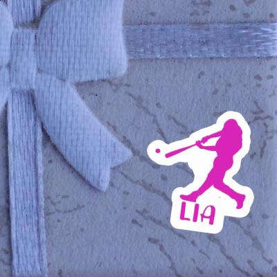 Lia Sticker Baseballspieler Notebook Image