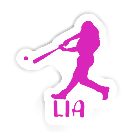 Lia Sticker Baseball Player Image