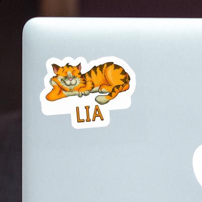 Sticker Lia Chilling Cat Laptop Image