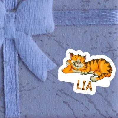 Sticker Lia Chilling Cat Notebook Image