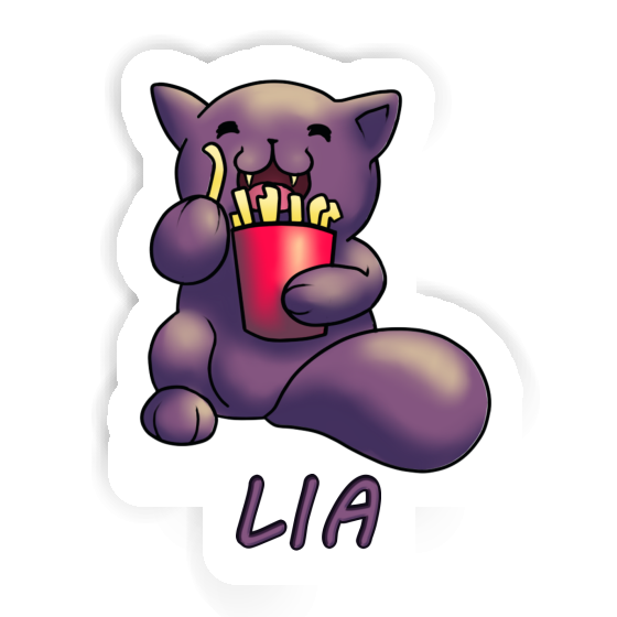 Pommes-Katze Sticker Lia Laptop Image