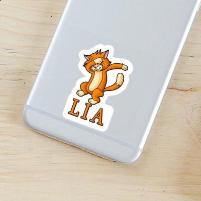 Dabbing Cat Sticker Lia Laptop Image