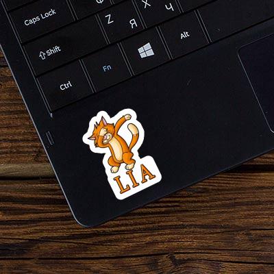 Dabbing Cat Sticker Lia Notebook Image