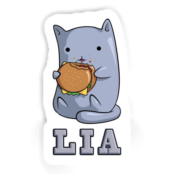 Sticker Lia Hamburger Cat Image