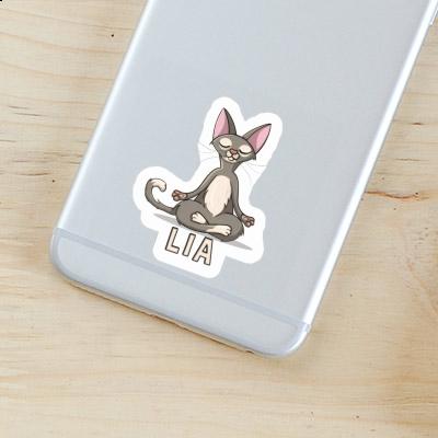 Sticker Yoga Cat Lia Image