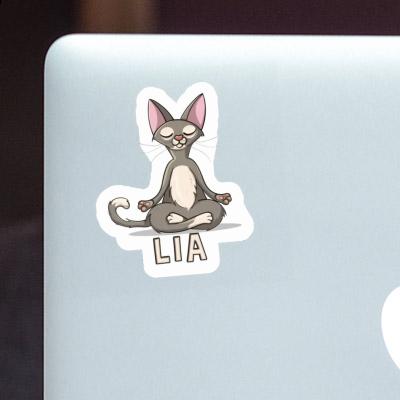 Sticker Yoga Cat Lia Notebook Image