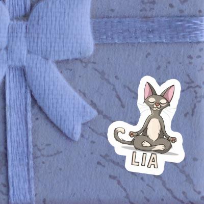 Sticker Yoga Cat Lia Notebook Image