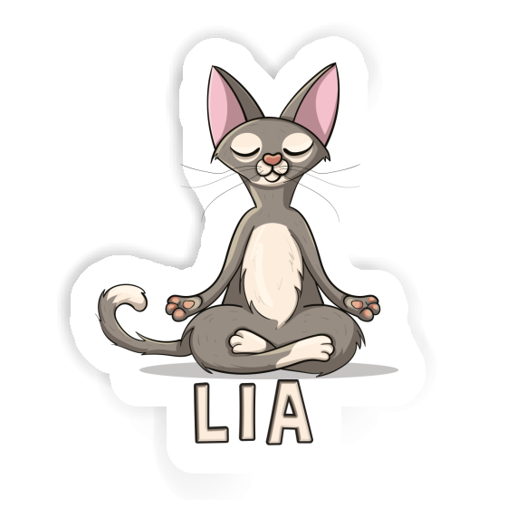 Sticker Yoga Cat Lia Gift package Image