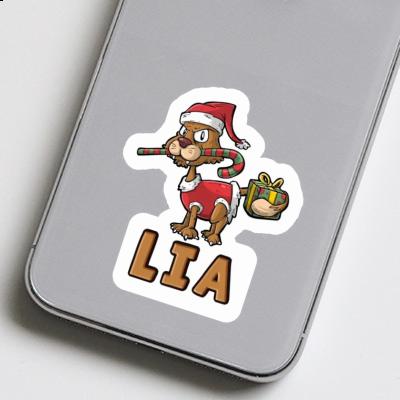 Lia Sticker Christmas Cat Gift package Image