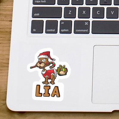 Lia Sticker Christmas Cat Image