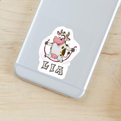 Lia Sticker Skipping Ropes Cow Notebook Image