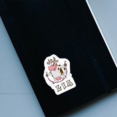 Lia Sticker Skipping Ropes Cow Notebook Image