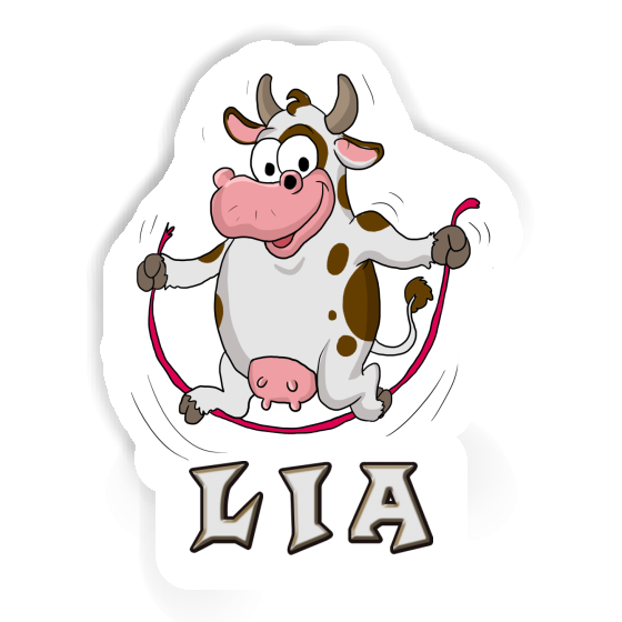 Lia Sticker Skipping Ropes Cow Notebook Image