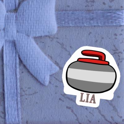 Curling Stone Sticker Lia Laptop Image