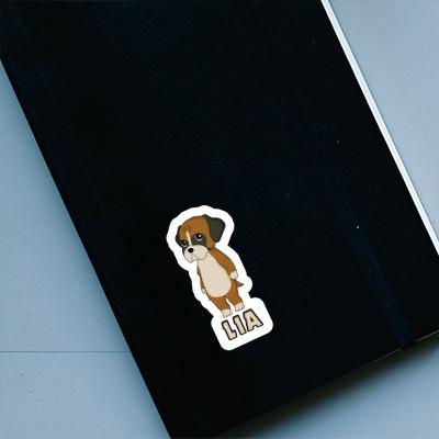 German Boxer Sticker Lia Laptop Image