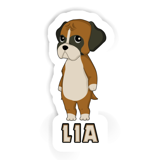 German Boxer Sticker Lia Notebook Image