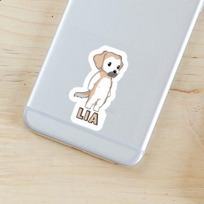 Golden Retriever Sticker Lia Laptop Image