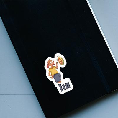 Sticker Lia Darts Player Notebook Image