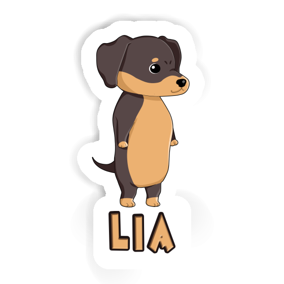 Lia Sticker Dachshund Notebook Image