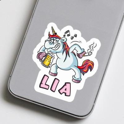 Einhorn Aufkleber Lia Notebook Image