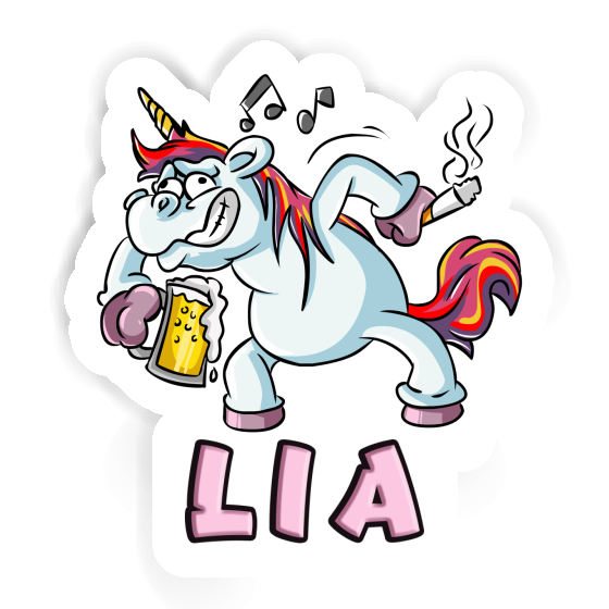 Lia Sticker Party Unicorn Image