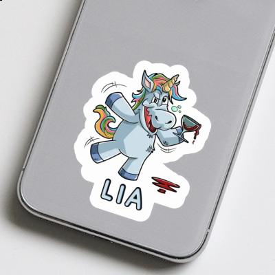 Wine Unicorn Sticker Lia Notebook Image