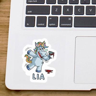 Sticker Weinhorn Lia Notebook Image