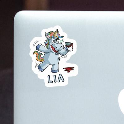 Wine Unicorn Sticker Lia Notebook Image