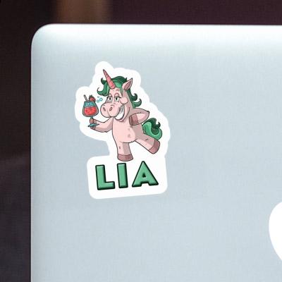 Licorne festive Autocollant Lia Laptop Image