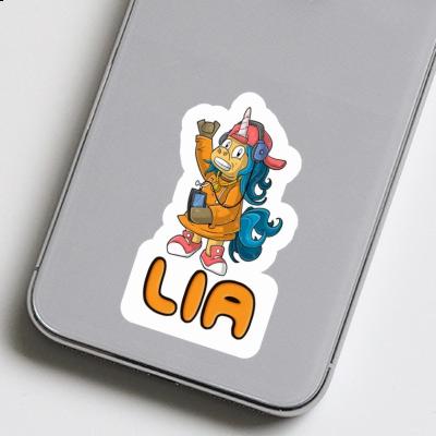 Sticker Lia Hip-Hop Einhorn Laptop Image