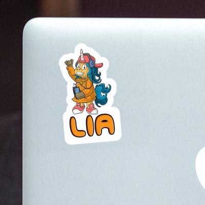 Sticker Lia Hip-Hop Unicorn Image