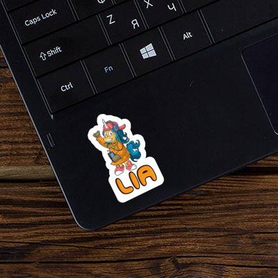 Sticker Lia Hip-Hop Unicorn Notebook Image