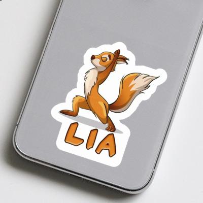 Lia Sticker Yoga Squirrel Notebook Image