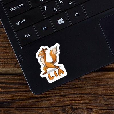 Lia Sticker Yoga Squirrel Notebook Image