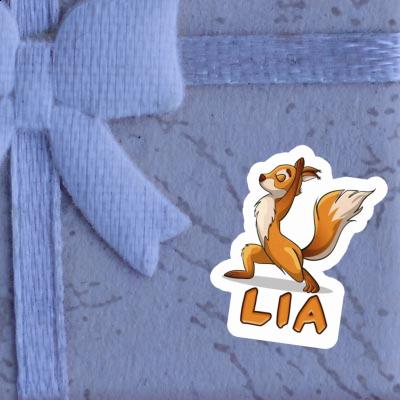 Lia Sticker Yoga Squirrel Image