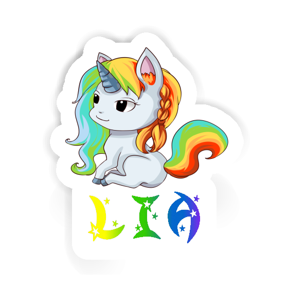 Unicorn Sticker Lia Notebook Image