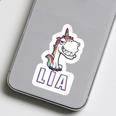 Lia Sticker Grinning Unicorn Image