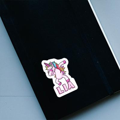 Aufkleber Lia Einhorn Notebook Image